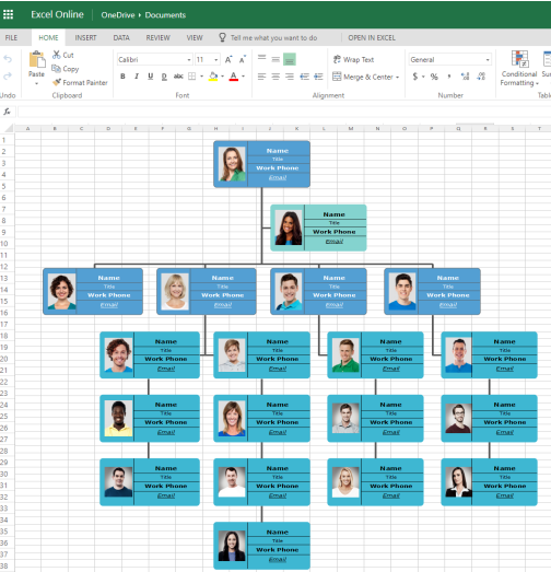 export org chart to excel