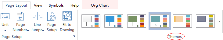 change theme in org chart 